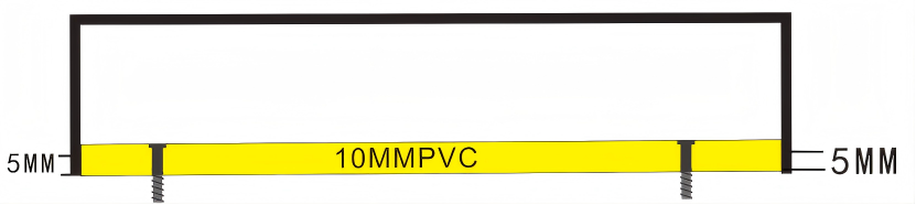 PVC直接固定示意图