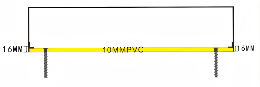 PVC角码固定示意图